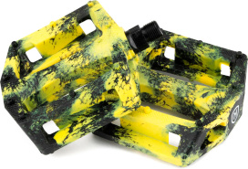 Педали MISSION BMX Impulse Black-Yellow Splash